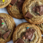 m&m chocolate bar cookies