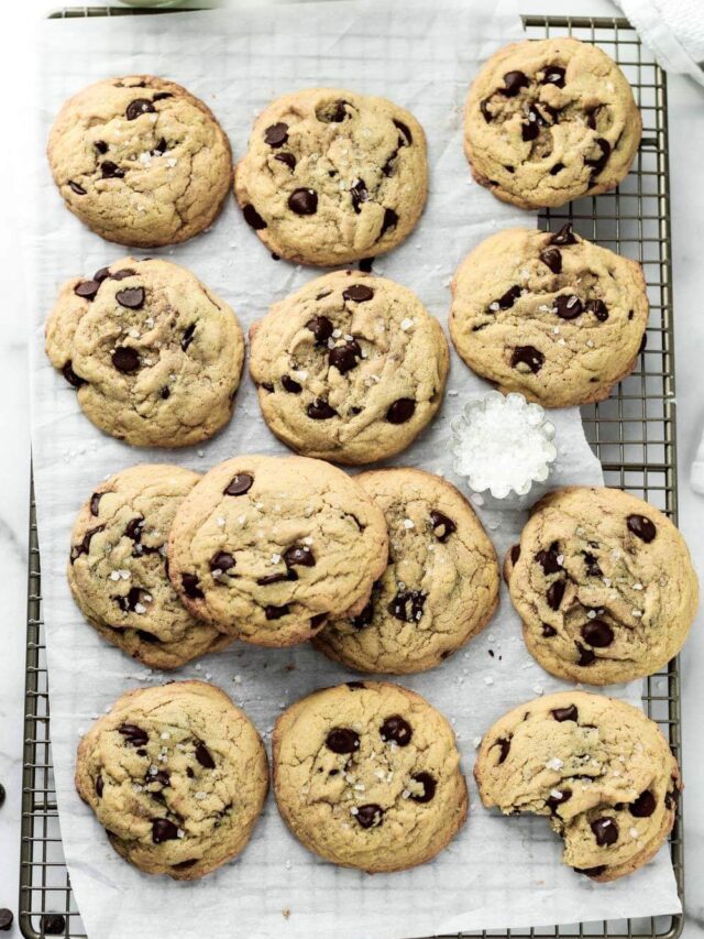 Tahini Chocolate Chip Cookies Parsley and Icing