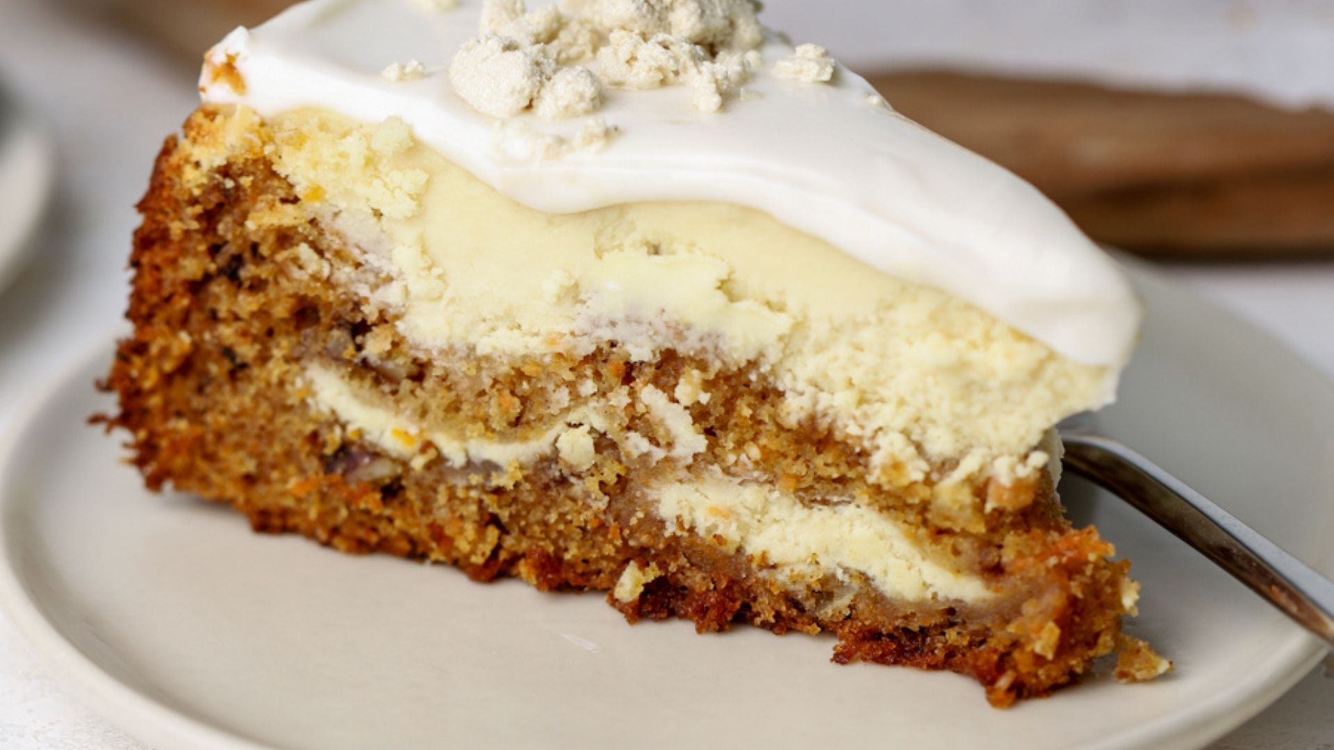 Carrot Cake Cheesecake - Parsley and Icing